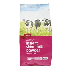澳洲coles instant skim milk powder 速溶脱脂高钙奶粉原装进口