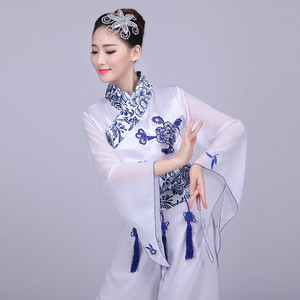 特价青花瓷舞蹈服装演出服现代中国风合唱帝都同款中大童表演服女
