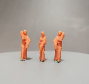 1/72 1/56汉代乐舞三人组 古代兵人 人偶模型 3D打印白模