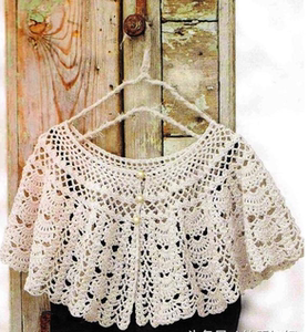 毛衣定制手工钩织日系森女缕空扇贝花披肩斗篷罩衣空调针织衫女