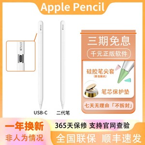 Applepencil二代笔 pencil pro iPad手写笔平板笔 电容笔海外版