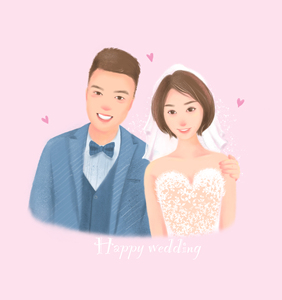 结婚照漫画