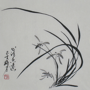 梅石原创国画兰花小品字画新款挂画手绘真迹水墨画名家书画原稿