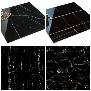 黑色地砖800x800黑白根 银白龙 黑金花 劳伦特黑过门石波打线瓷砖