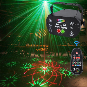 激光灯舞台旋转彩灯酒吧ktv闪光灯dj声控蹦迪派对投影灯led氛围灯