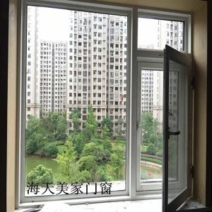 阳台断桥铝门窗阳光房金刚一体窗平开上悬隔音窗封阳台断桥铝窗户