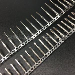 54mm间距插针 半镀金冷压端子 压线头 镀金端子