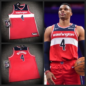 美版nike维斯布鲁克westbrook 威少奇才队球衣 youth青少年sw球服