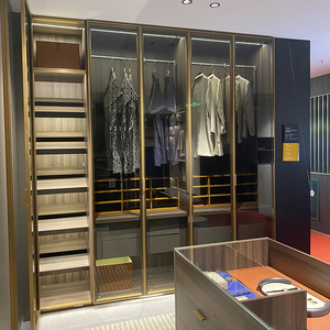 欧派整体衣柜定制衣帽间定制一门到底轻奢风摩登时代家具定做