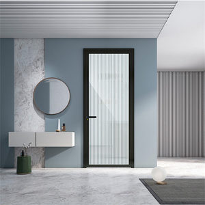 飞宇门窗极选中窄平开门窄边框厨卫门黑色平开门简约铝合金厕所门