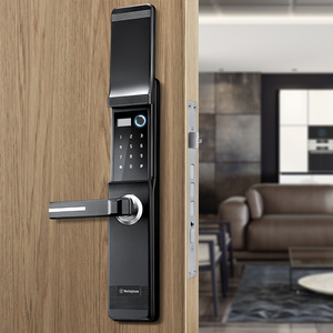 美国西屋wg3/wg5智能锁家用指纹锁自动滑盖密码锁磁卡电子门锁