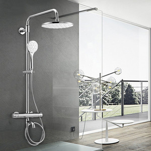 欧派卫浴 恒温淋浴大顶喷花洒套装 挂墙式多功能按摩手持花洒