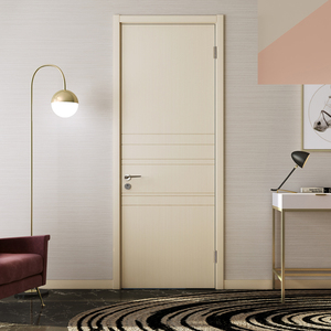 tata木门 简约室内门 卧室房门实木复合静音门@057-j拼花直纹 tcz