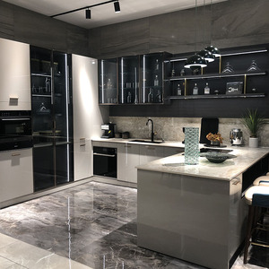 欧派橱柜香榭大道系列轻奢风格台面进口岩板橱柜