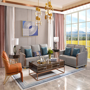 宝居乐意梵奢:沙发(2 3)位 休闲椅*2 长几 角几*2 电视柜