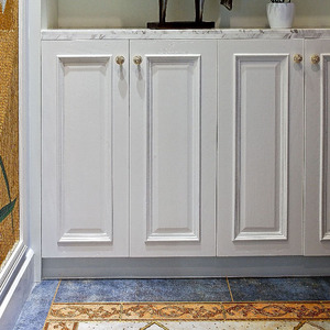 西维亚美国红橡平开门 衣柜门板橱柜门板酒柜门板装饰线条罗马柱