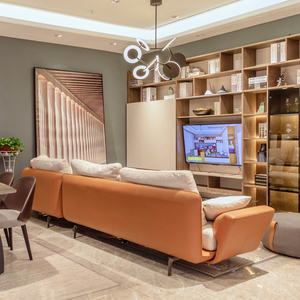 意风家具皮布沙发京奢客厅套餐百达翡丽沙发简爱茶几订金居然之家