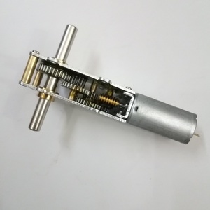 WGF180-55蜗杆齿轮减速电机 电动窗帘 电玩模型 马达 双头轴