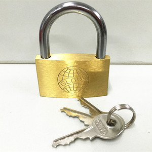 上海地球牌铜挂锁小锁头长柄锁规格20MM25MM30MM40MM50MM60MM