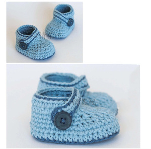 手工钩宝宝鞋新款