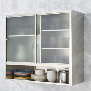 304不锈钢厨房吊柜墙壁柜卫生间浴室柜阳台储物柜挂墙式碗柜橱柜