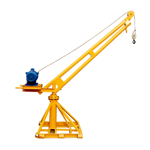 旋转室外吊机小型电动起重升降机上沙料机220v家用装修建筑提升机