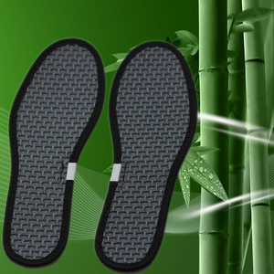 3双网格竹炭竹碳鞋垫竹纤维鞋垫除臭防臭吸汗夏季男女薄竹炭鞋垫