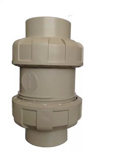 pph塑胶热熔双活接止回阀 pp逆止阀单向阀ppr塑料水管焊接 止逆阀