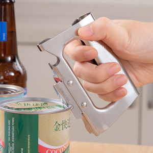 欧润哲 家用不锈钢开罐器手动罐头刀啤酒起盖器厨房开瓶器