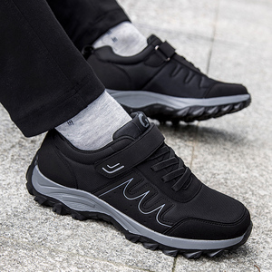 中老年运动健步鞋爸爸鞋春秋老人休闲男鞋防滑户外舒适软底父亲鞋