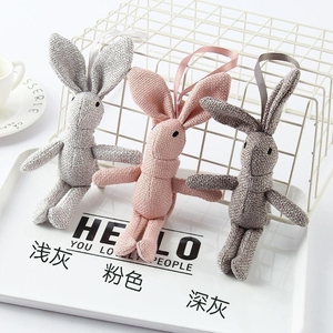 包邮韩国爱情许愿兔玉米兔公仔情人节包配件毛绒兔伴手礼品小挂件