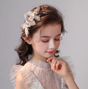 儿童头花女童发饰公主头饰小学生花朵仙气舞蹈演唱会演出合唱饰.