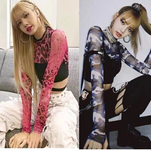 lisa同款镂空破洞工装爵士跳舞裤演出练功服韩舞女团ds舞蹈打歌服