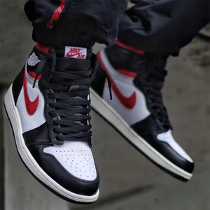 nike 耐克 air jordan 1 aj1黑脚趾男高帮休闲篮球鞋 555088-061