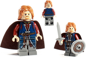 lego 乐高 人仔 魔戒 lor014 指环王 boromir 9473 未组 含武器