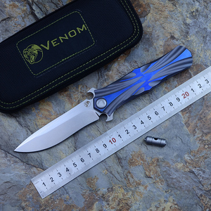 凯文venom毒液小t钛合金折刀 m390粉末钢水果刀