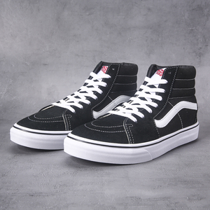 万斯帆高帮男鞋帆布鞋夏季透气运动休闲sk8-hi经典中帮滑板鞋女范