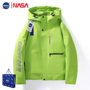 NASA男女户外冲锋衣春秋冬进藏三合一可折卸内胆羽绒棉服防风外套