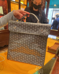 法国代购 goyard/戈雅 y字母logo印花 saint leger可折叠双肩女包