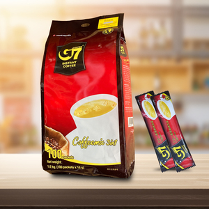 正品越南原装进口国际版G7咖啡1600g速溶原味三合一100条装咖啡粉