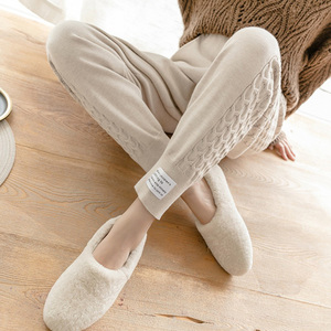 哈伦裤女秋冬毛线