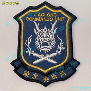 红海行动—蛟龙突击队臂章 刺绣布贴/胸章/徽章/魔术贴/别针/定制
