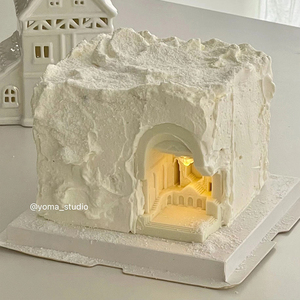 古罗马欧式宫殿城堡翻糖硅胶模具DIY蛋糕装饰古堡蜡烛巧克力摆件