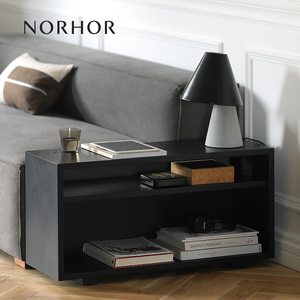 北欧表情NORHOR/素住系列/橡木实木边几/沙发边桌杂志收纳柜3色