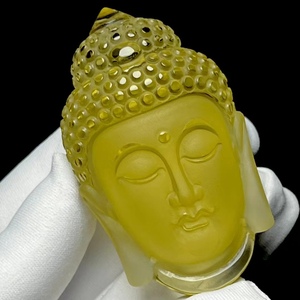 天然白水晶观音头像吊坠观音菩萨佛像项坠男女水晶项链挂件0人付款