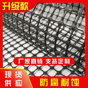 土工格栅塑料网格防护网小孔养殖网栏养鸡围栏网圈玉米网黑色胶网