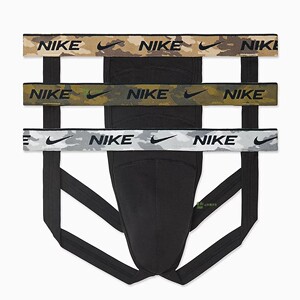 nike耐克jock straps基佬gay棒球男运动性感双丁内裤迷彩色3条装