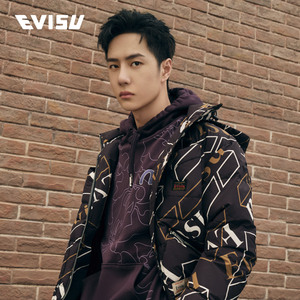 【王一博同款】evisu 21aw满地线性迷彩卫衣男 2eahtm1sw336lfct