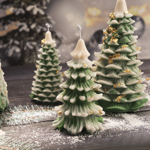 圣诞树雪松姜饼人麋鹿硅胶模具diy香薰蜡烛香薰石膏摆件新年礼物