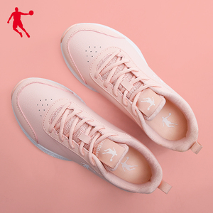 乔丹女鞋2021新款冬季皮面防水跑步鞋轻便鞋子官方正品休闲运动鞋